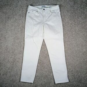 Nine West Gramercy Crop Jeans White Women's 6